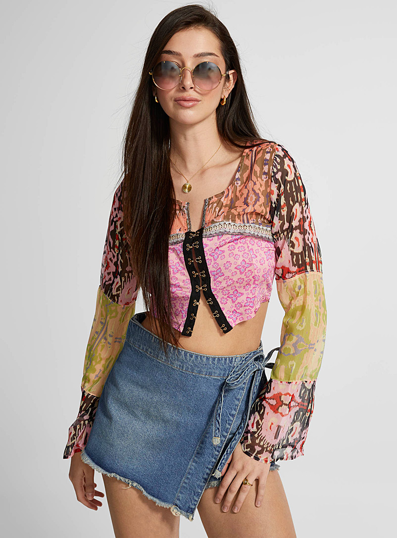 Free People Assorted Walk That Walk flared-sleeve blouse for women