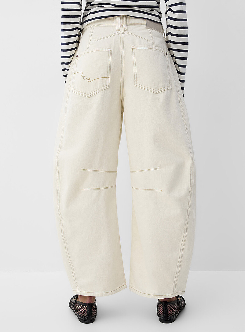 Free People: Le jean ballon Good Luck Bleu pour femme