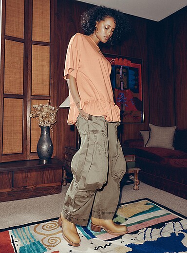 Onset cargo parachute pant