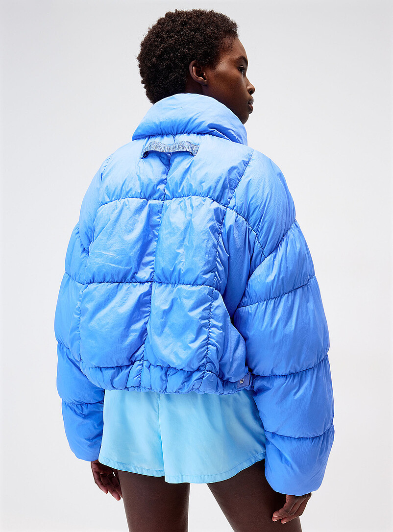 Free People: La doudoune col montant In a Bubble Bleu pour femme