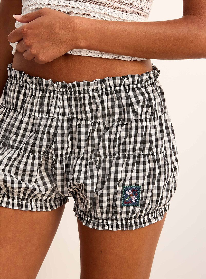 Gingham pattern bloomer pyjama set | Free People | Shop Women's