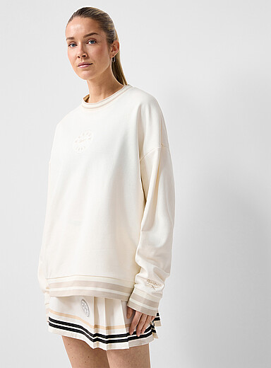 Lawn Club emblem crew neck sweatshirt