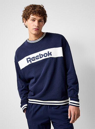 Retro logo band crew-neck sweatshirt
