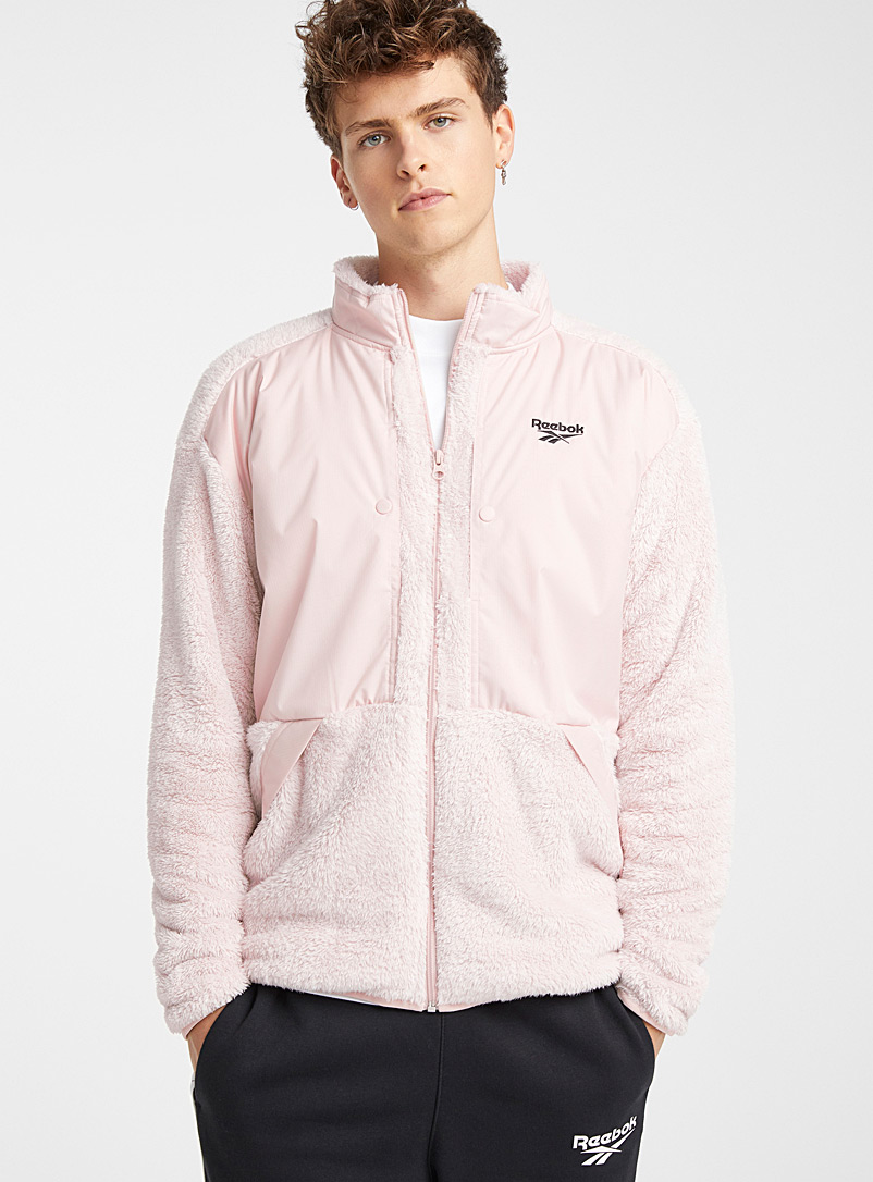 reebok classic jacket mens pink
