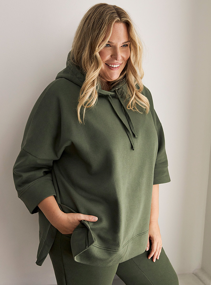 Part Two Khaki Kenzi hoodie Plus size for women