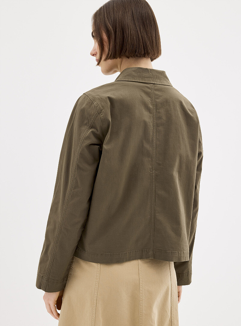 Part Two: La veste utilitaire &agrave; poches plaqu&eacute;es Freda Vert pour femme