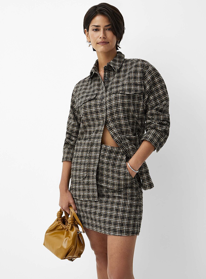 Gilet en tweed pour femme, dans le tweed de votre choix Gilet en tweed pour femme, dans le tweed de votre choix