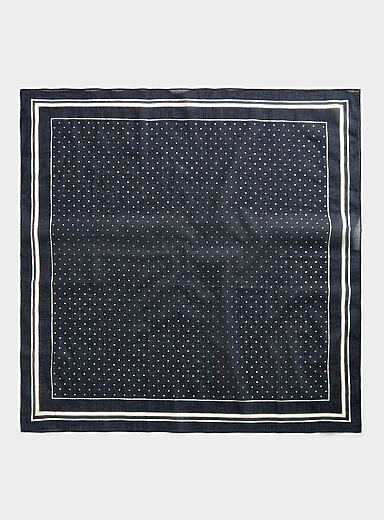 Le foulards pois et rayures pur coton
