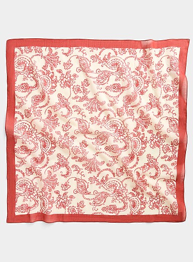 Le grand foulard paisley pur coton diaphane