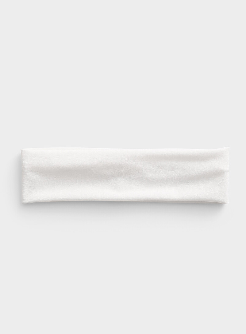 Simons: Le bandeau extensible uni Brun noisette pour femme