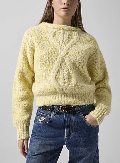 Isabel Marant Off White Dorota alpaca-mohair blend sweater for women
