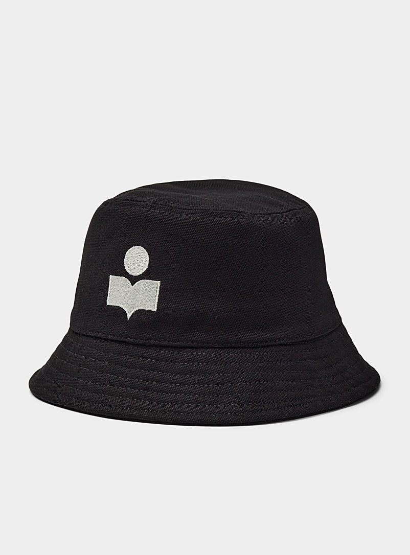 Isabel Marant Black Haley bucket hat for men