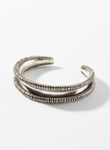 Isabel Marant Silver Rigid silvery bracelet for men