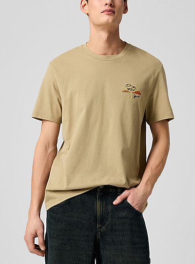 Isabel Marant Hazelnut Honore road trip embroidery T-shirt for men