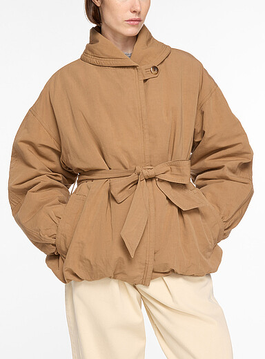 Le manteau ceintur&eacute; Volinda