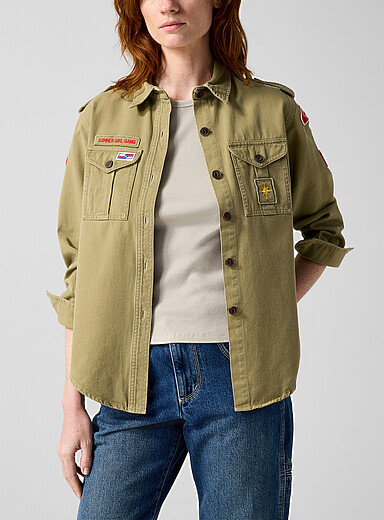 Isabel Marant: La chemise kaki &eacute;cussons Umberta Kaki - Sauge - Olive pour femme