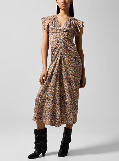 La robe en m&eacute;lange de soie Lyndsay