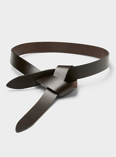Isabel Marant Chocolate/Espresso Lecce tie belt for women