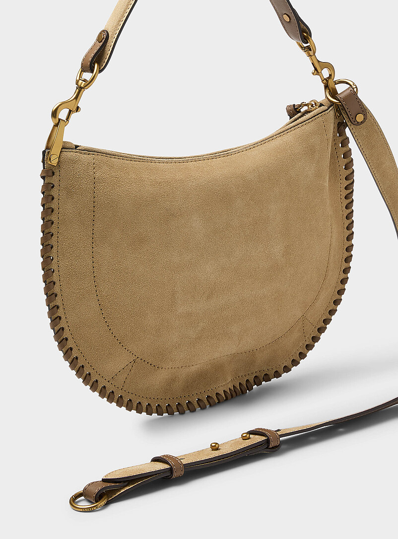 Isabel Marant Ecru/Linen Oskan soft hobo bag for women