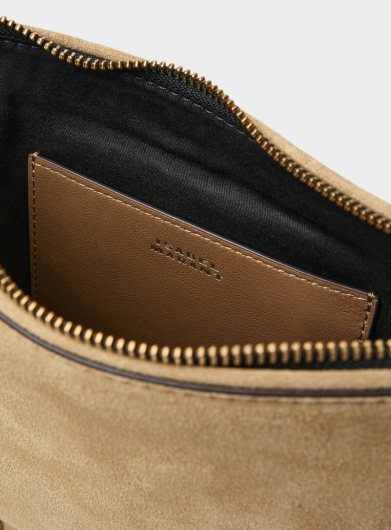 Isabel Marant Ecru/Linen Oskan soft hobo bag for women