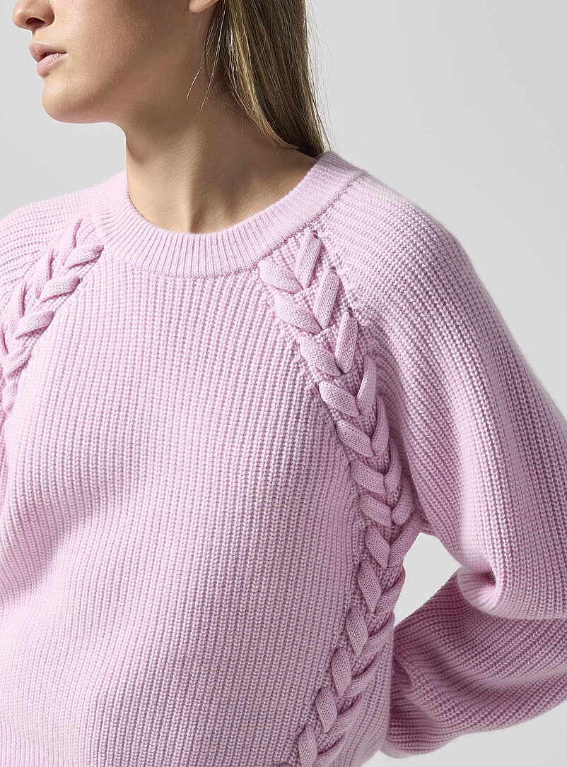Tulliam cashmere-merino blend braided sweater product image 2