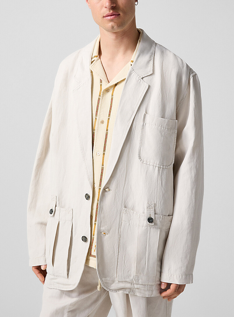 Silk And Linen Flowy Jacket