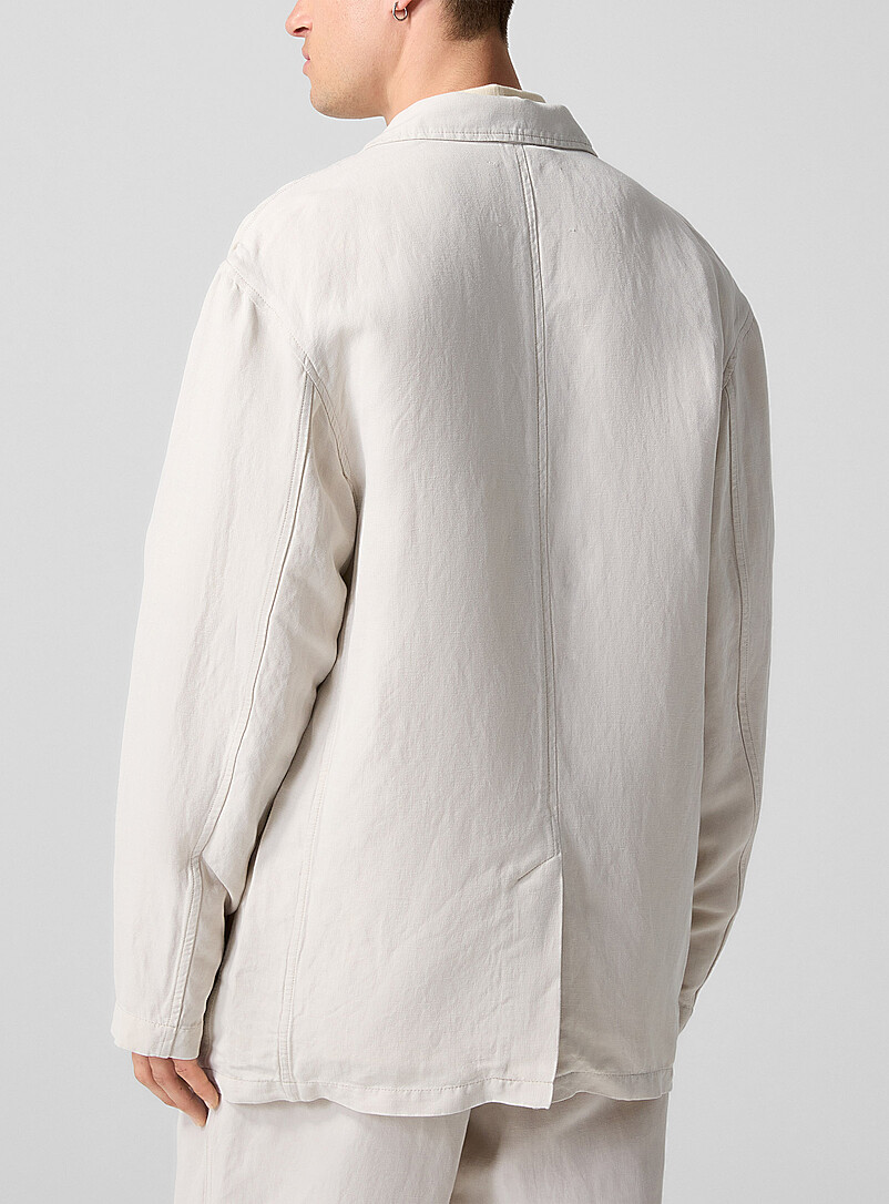 Silk and linen flowy jacket product image 3