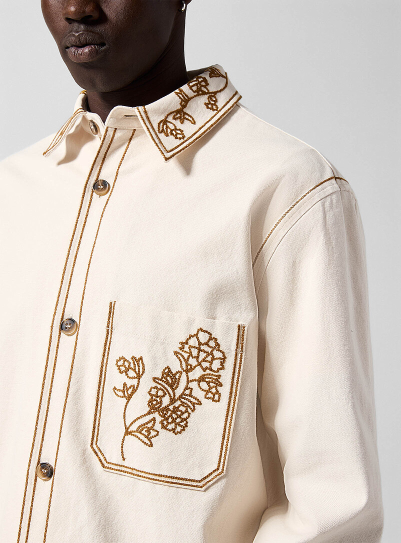 Rudy floral embroidery overshirt product image 2