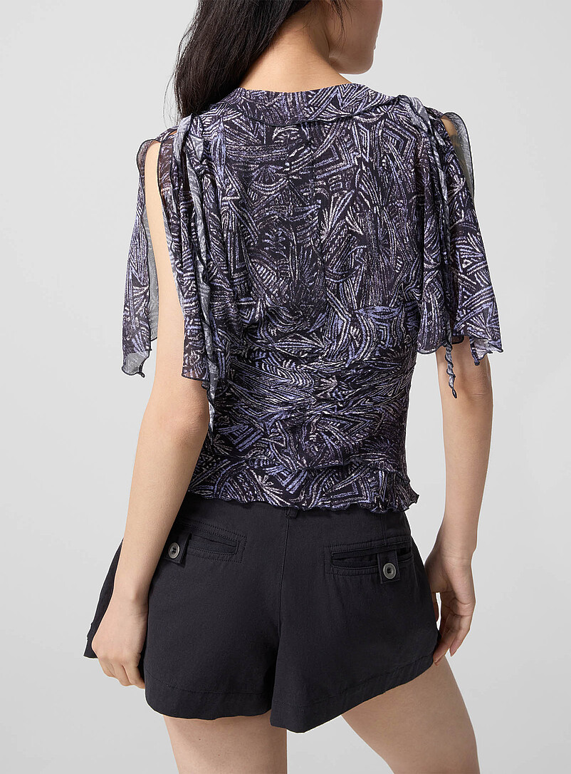 Thanais pure silk laced blouse product image 3