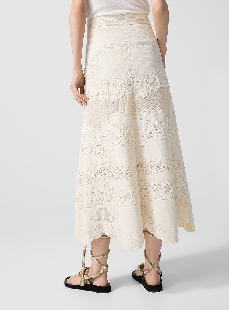 Sanaya floral guipure maxi skirt product image 3