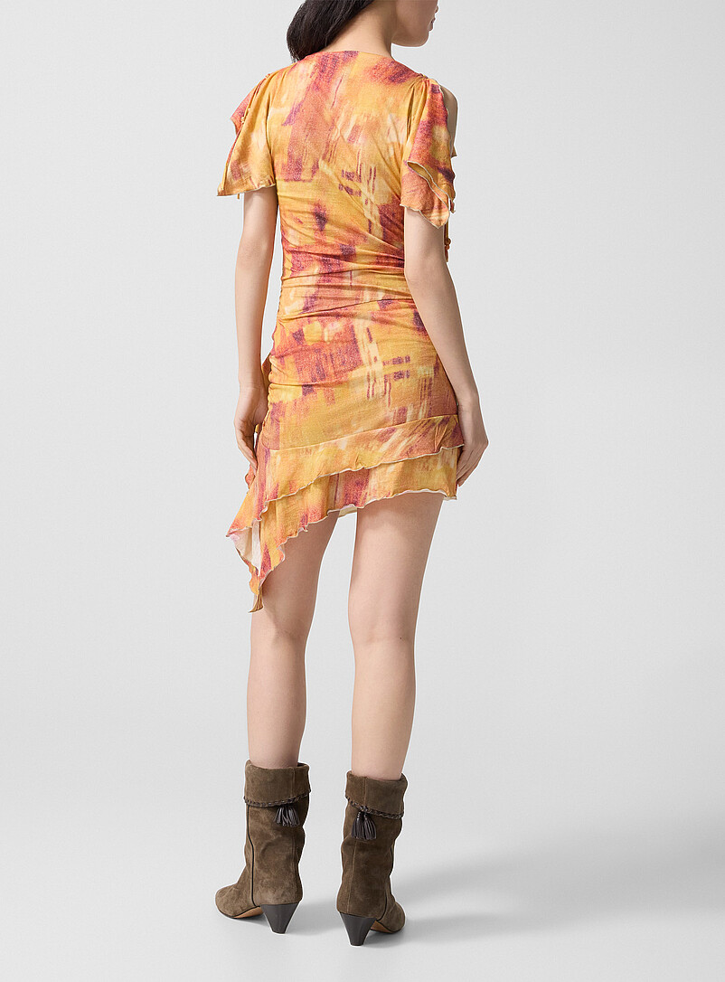 Janick asymmetrical ruffles short dress product image 3