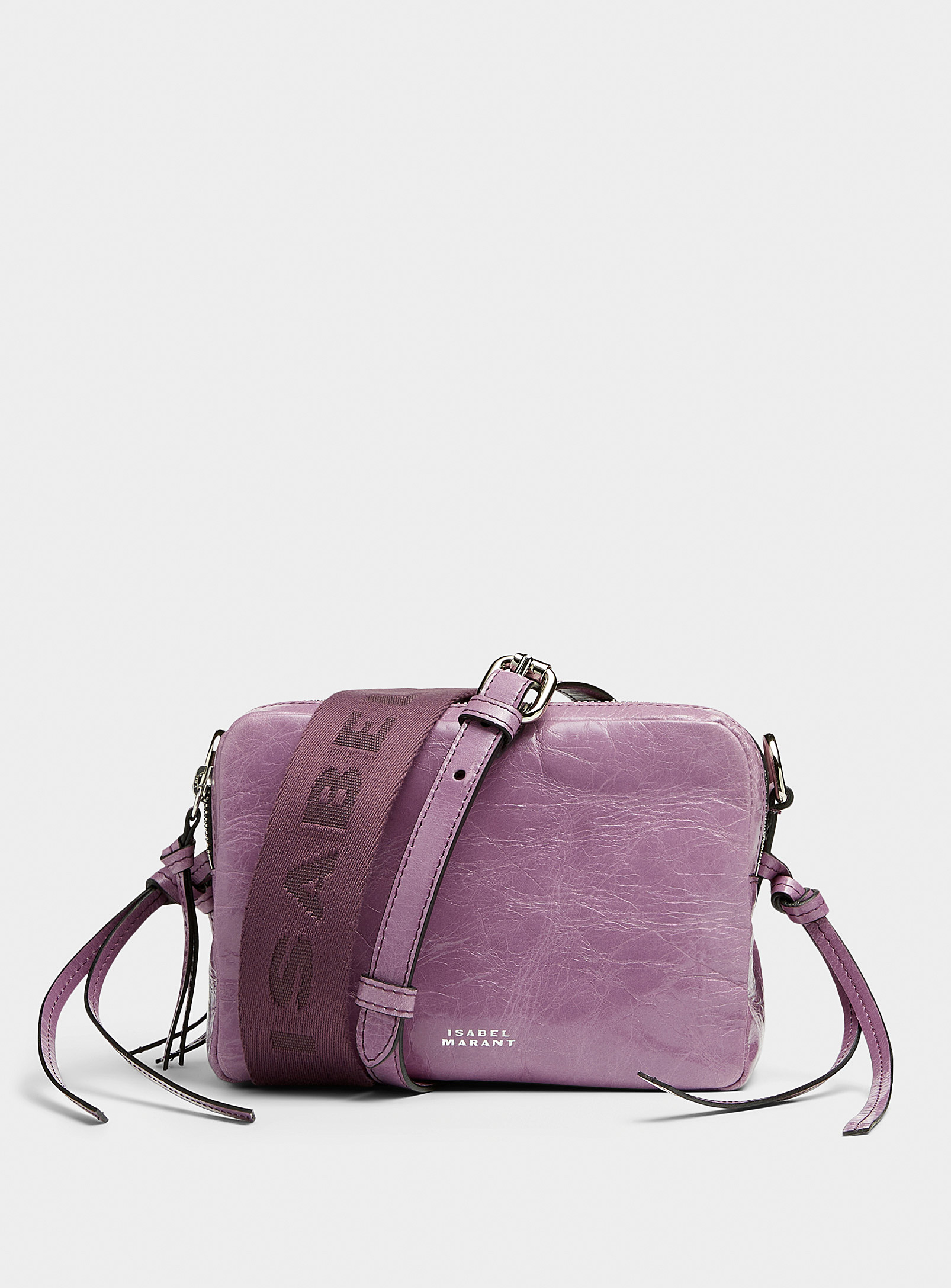 Isabel Marant Wardy Camera Bag In Purple