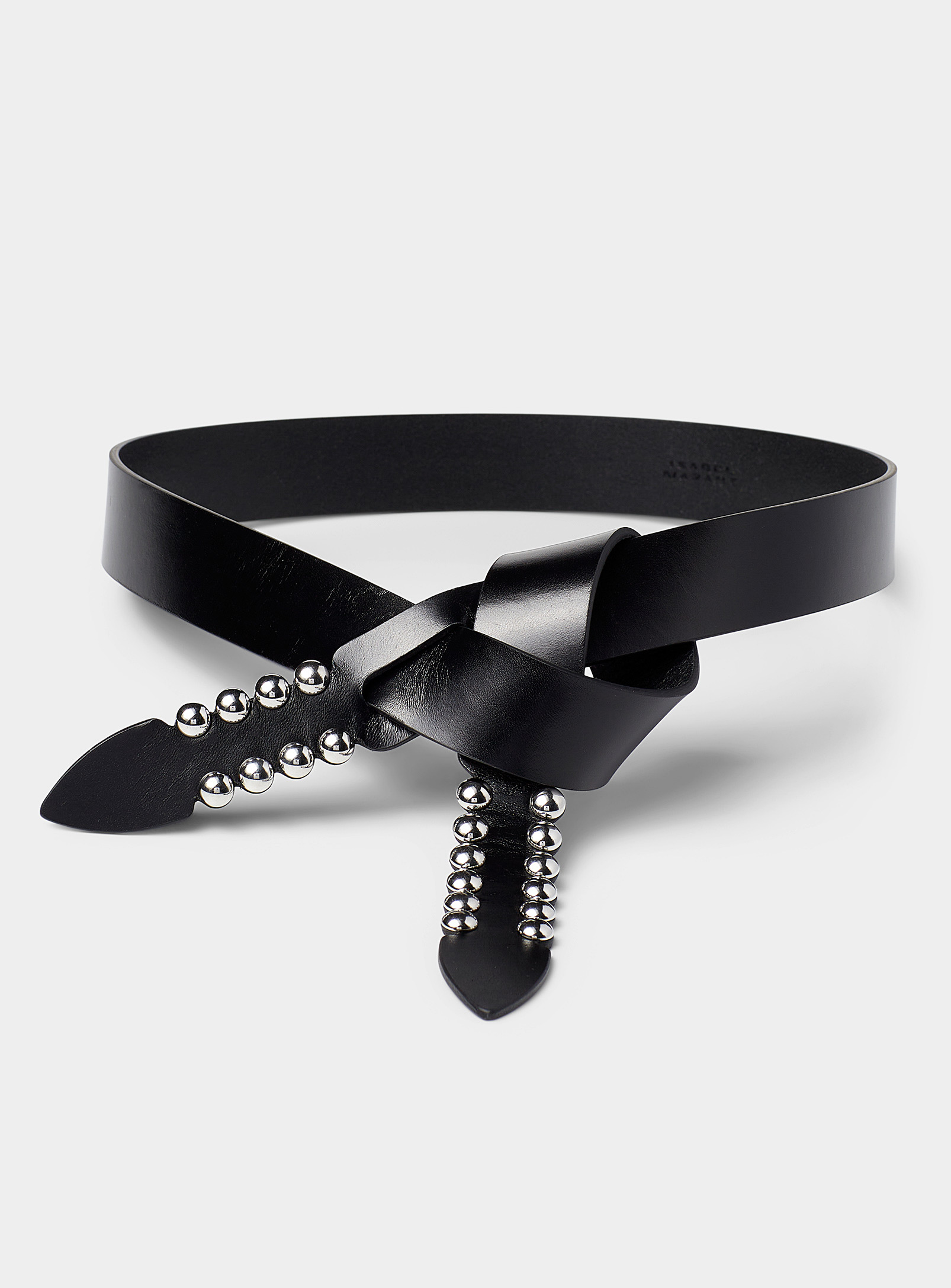 Shop Isabel Marant Lecce Tie Belt In Black