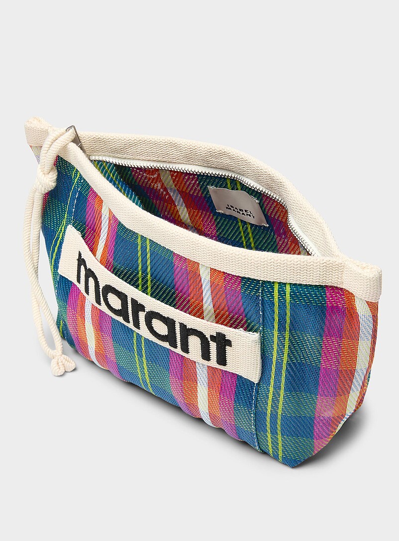 Checkered micromesh clutch product image 2