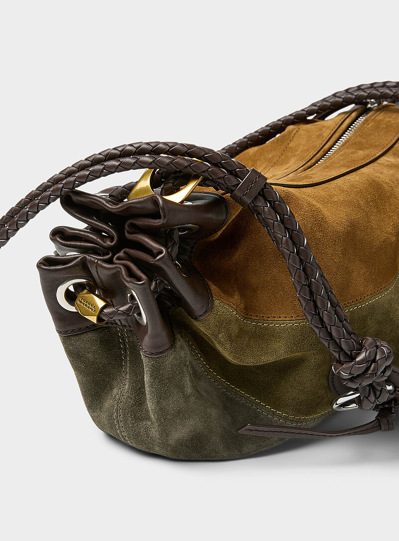 Maia three-colour suede shoulder bag product image 2