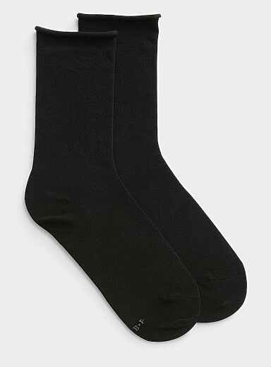 La chaussette coton velout&eacute;