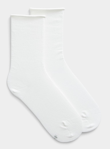 Velvety cotton socks