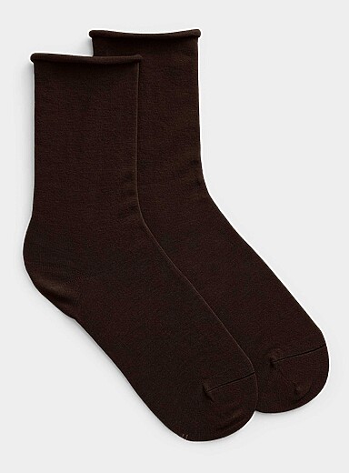 La chaussette coton velout&eacute;