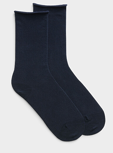 La chaussette coton velout&eacute;
