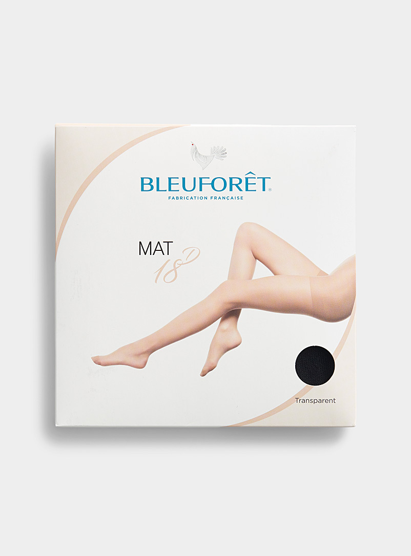 Bleuforêt Black Sheer matte pantyhose for women