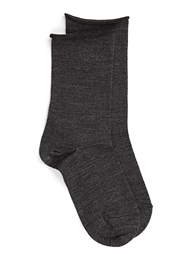 Velvety merino wool socks