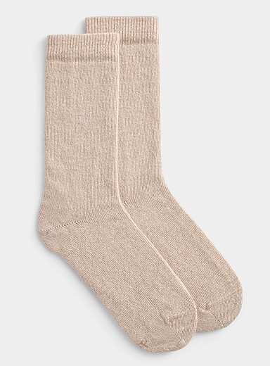 Wool and cashmere blend socks