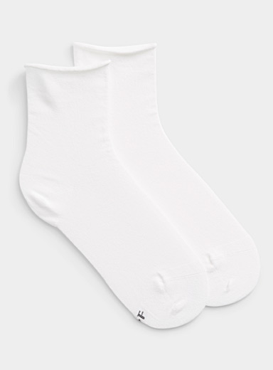 La chaussette cheville tricot velout&eacute;e