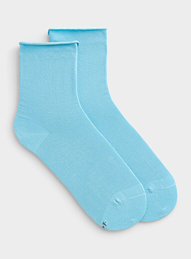 La chaussette cheville tricot velout&eacute;e