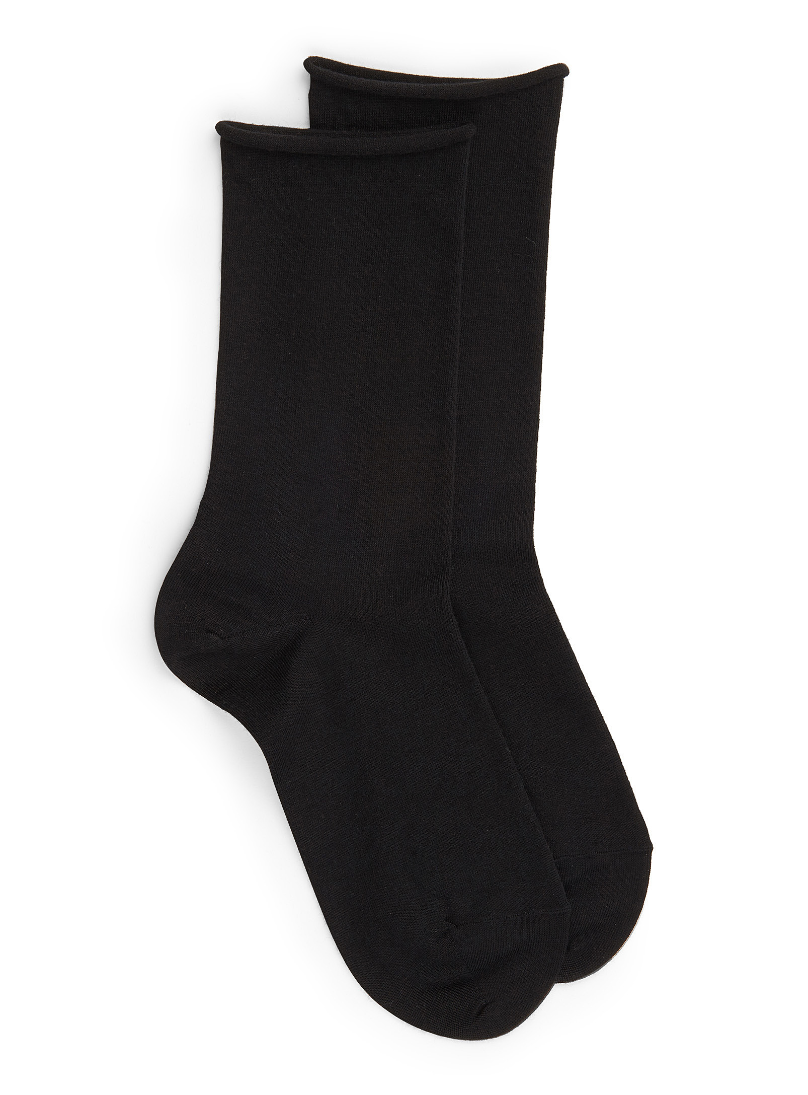 Bleuforêt Velvety Wool Socks In Black