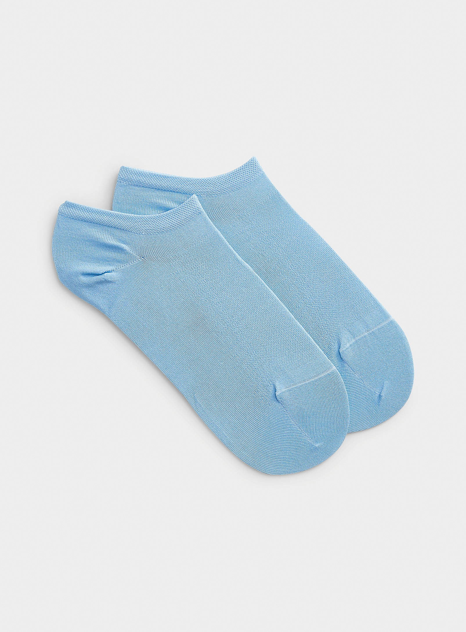 Bleuforêt Lisle No-show Socks In Slate Blue