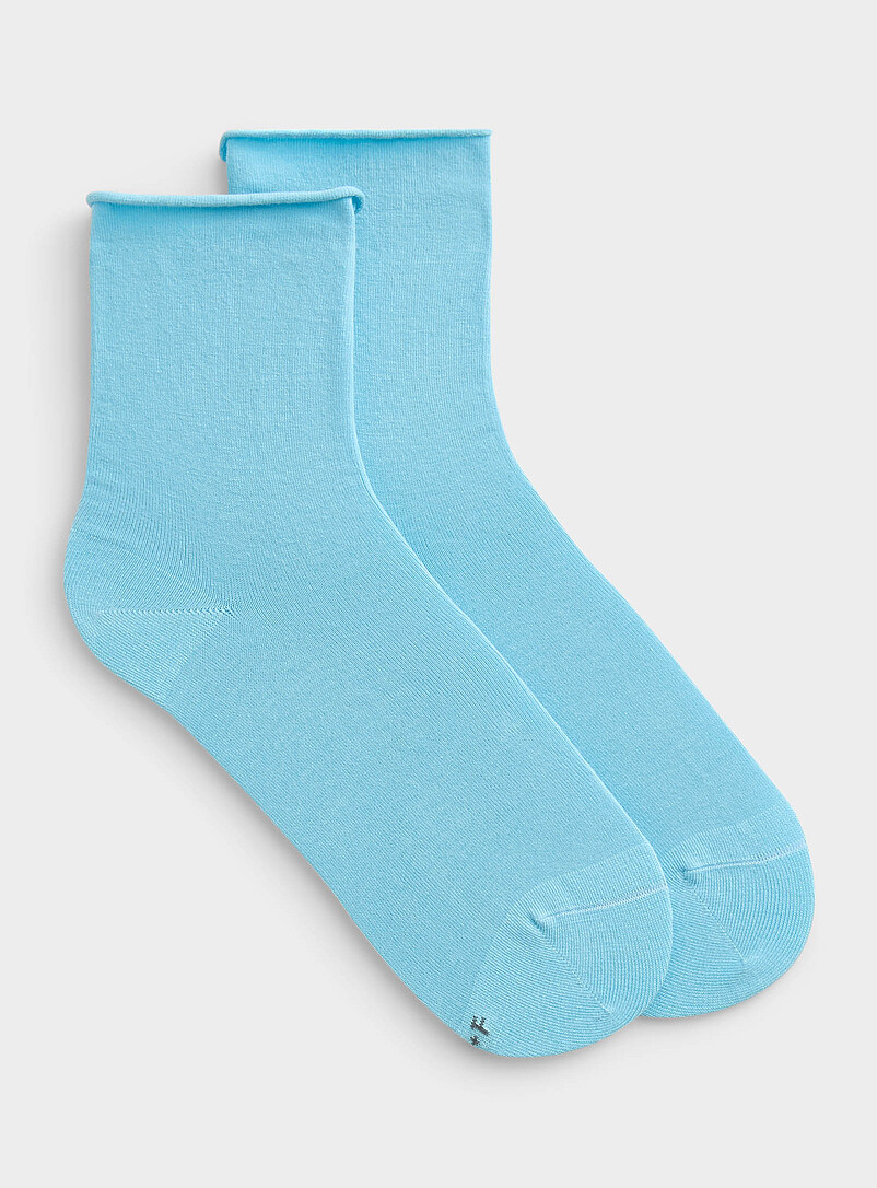 Velvety Knit Ankle Socks