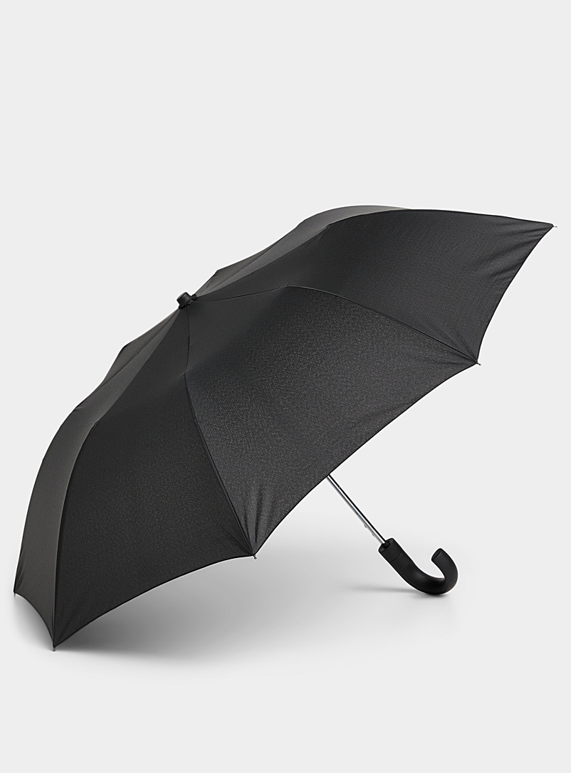 Le 31 Black All-over black umbrella for men