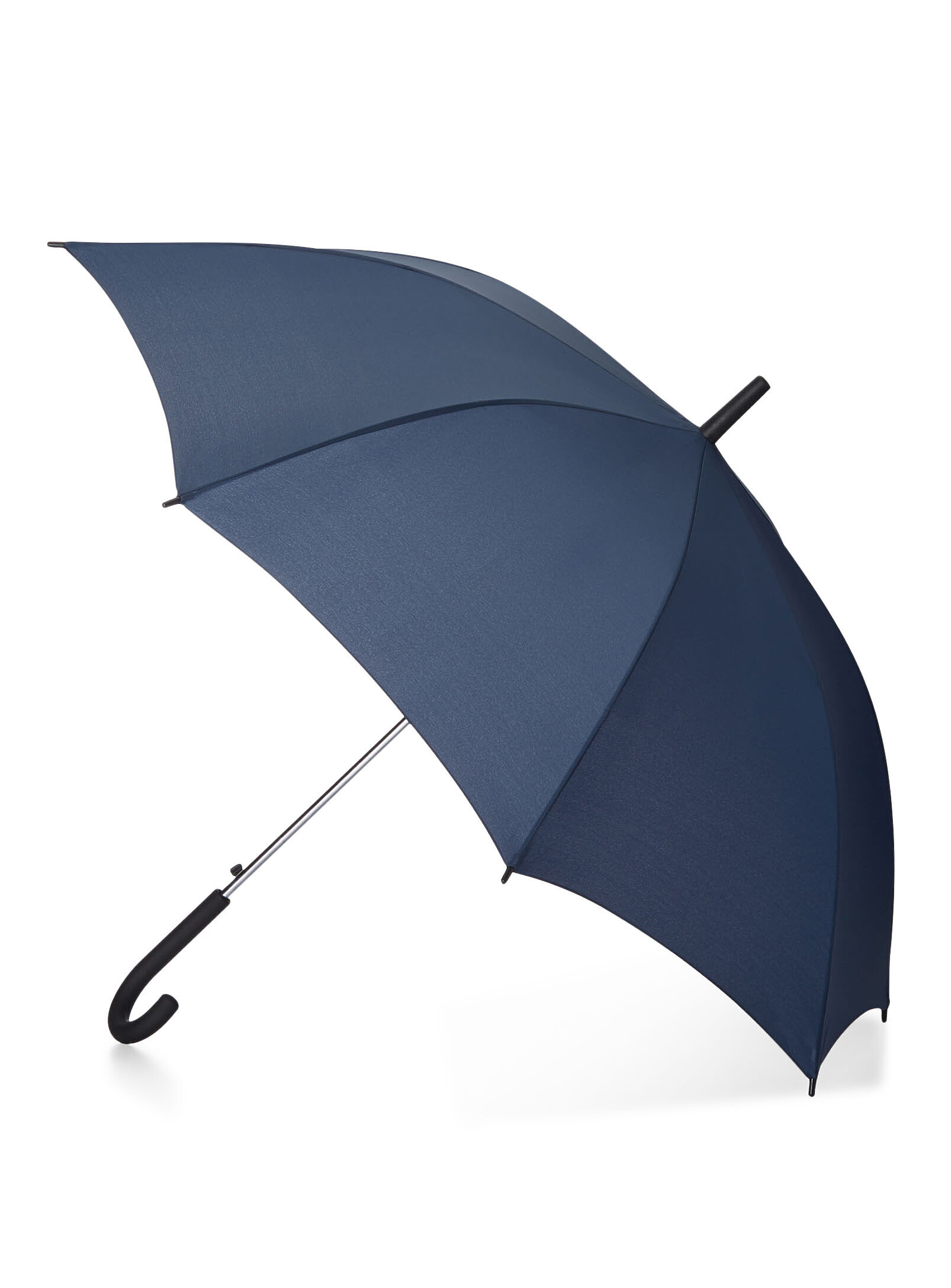 Simon's Solid Long Umbrella In Pink