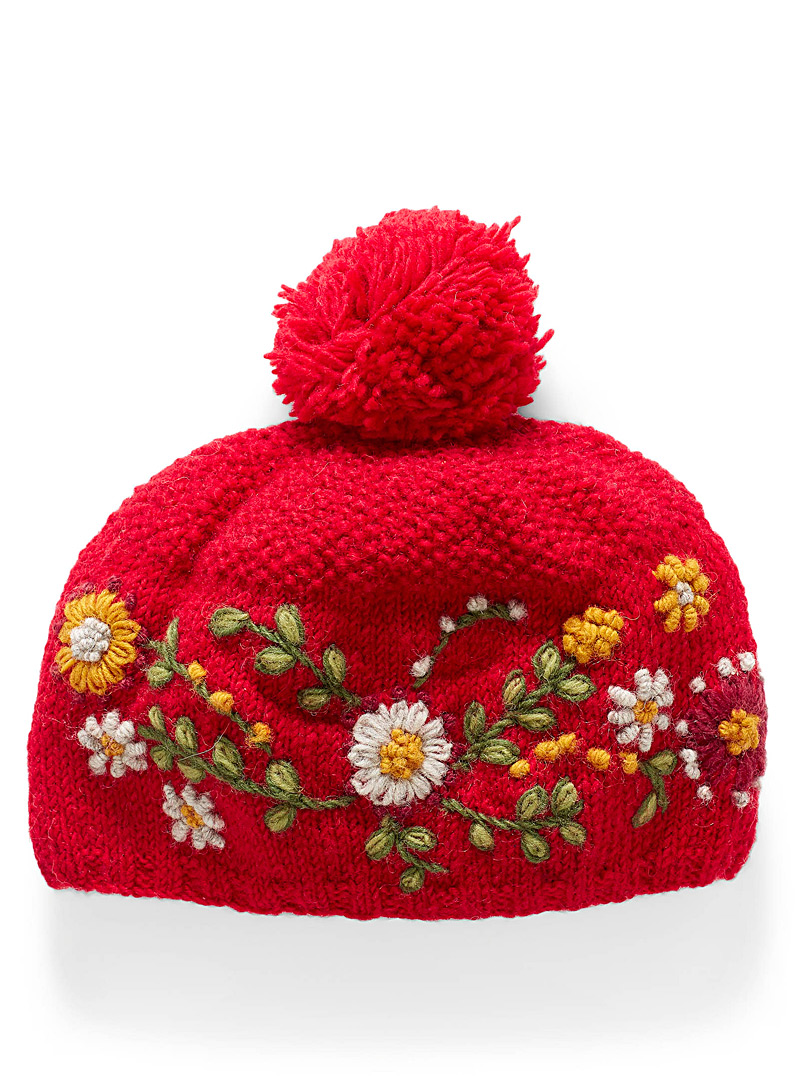 Simons Red Olivia tuque for women